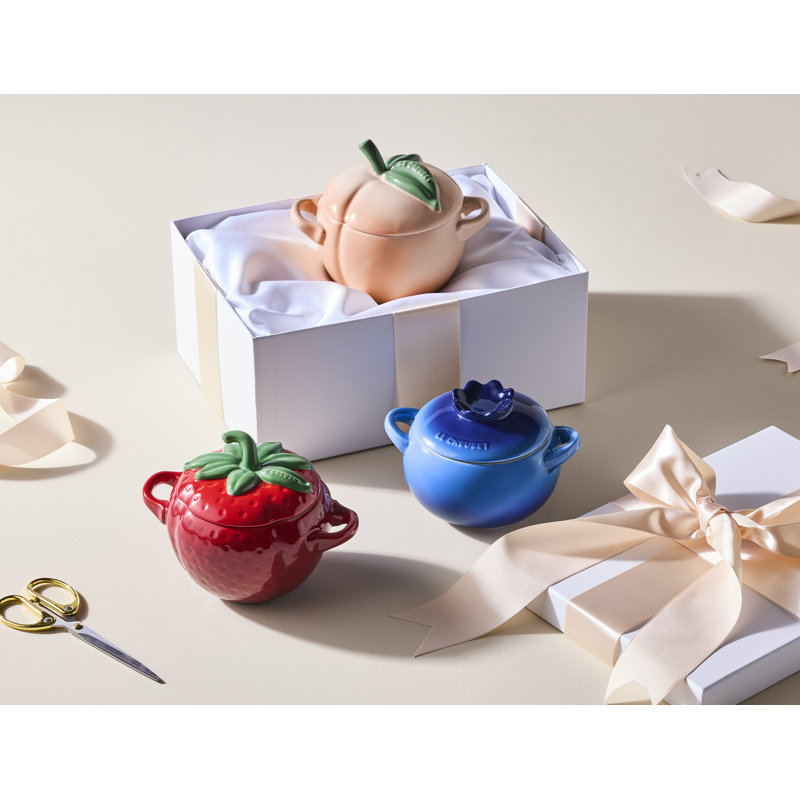 Le Creuset Stoneware Blueberry Mini Cocotte, 16 Oz. - Azure Blue